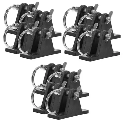 Produktbild: Toddmomy 12 STK Yamagata für Boote schlauchboot zubehör Kayak Accessories bootszubehör motorboot Kanu-Zubehör schwenken Scharnier für Bimini-Deck Bimini-Top-Hardware Bimini-Hardware Nylon