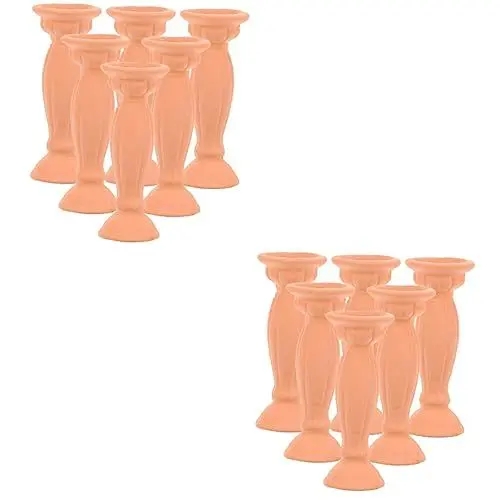 Produktbild: Toddmomy 12 Stk Miniatur Blumentopf Kleiner Blumenbehälter Miniatur-blumentopf Mini-baumwolltopf Blumenpflanzhalter Säulenblumenvase Kleine Tontöpfe Römische Säule Topfpflanze Keramik