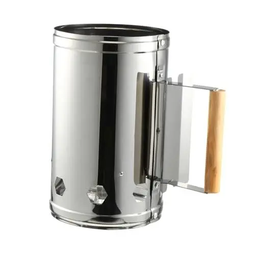 Produktbild: Toddmomy 1Stk Carbon-Eimer Anzündkamin Grill Stainless Steel sossiere Campingbrenner räucherstäbchen Holzkohle-Zündfass BBQ-Tool Sägespäne BBQ-Box Kohleofen