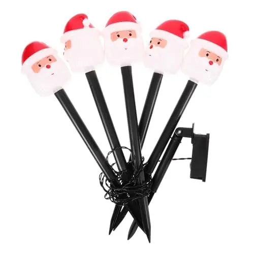 Produktbild: Toddmomy 1Stk Sonnenlicht solar طاقه شمسيه garten beleuchtungen wegbeleuchtung außen dekorative Nachtlampe Wasserdichte Weihnachtslampe LED-Weihnachtslicht rasen hof dekor Plastik rot