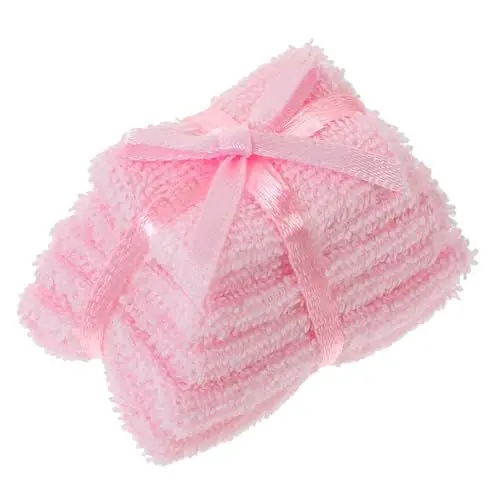 Produktbild: Toddmomy 1 Handtuch Set handtuchset Miniaturwaschlappen Puppenhaus-Badetücher Badehandtücher Badetuch Mini- -Badetücher Mini-Handtuchverzierungen Möbel Statue einstellen Handtuch