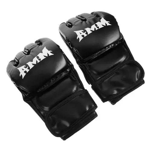 Produktbild: Toddmomy 1 Paar Boxhandschuhe Für Damen Halbfinger-Boxhandschuhe Sparring-Handschuhe Muay-Thai-Handschuhe Kickbox-trainingshandschuhe UFC-Handschuhe Pu Zubehör Mann