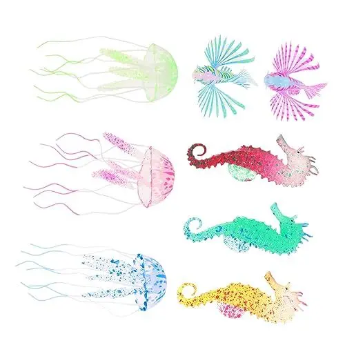 Produktbild: Toddmomy 1 Satz Aquarienlandschaftsqualle Aquariumdekorationen leuchtende Aquariendekorationen Aquarium Dekoration Unterwasser Dekoration Aquarienverzierung Zubehör für Aquarien Kieselgel