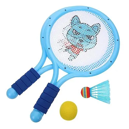 Produktbild: Toddmomy 1 Satz Badmintonschläger Für Kinder Tennisset Für Kinder Spiel Mit Tennisschlägern Badmintonschläger Spielzeug Mesh-badmintonschläger Tragbares Nr Schüler Drinnen Kleiner Schläger
