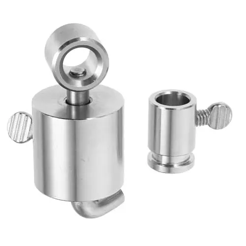 Produktbild: Toddmomy 1 Satz Grillspießgewichte Drehspieß Liner Roti Marshmallow-Toastset Ninja ausstecher rentier inoxlm eletrogriller Spießstangenstopper Outdoor-Spuckgewicht Rostfreier Stahl Silver