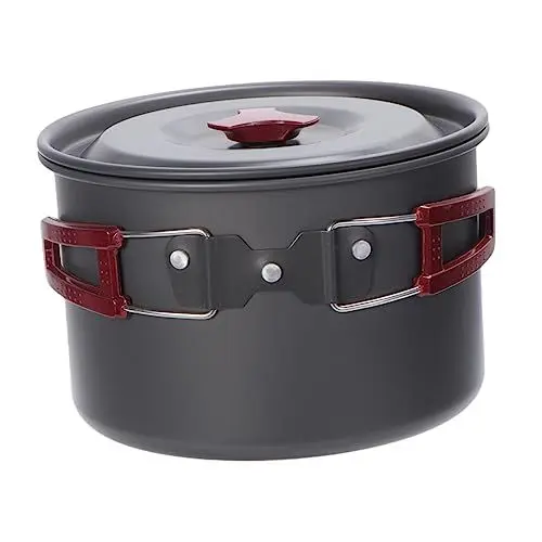 Produktbild: Toddmomy 1 Stück Lagerfeuertopf Outdoor-Camping-töpfe Campingausrüstung Im Freien Kochtopf Aus Legierung Kochgeräte Kochset Lagerfeuer Topf Camping-ausrüstung Individuell Aluminiumlegierung