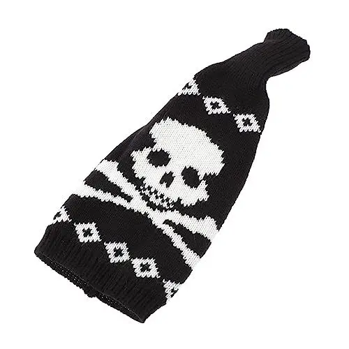 Produktbild: Toddmomy 1stk Halloween-weinflaschen-Set Halloween-weinabdeckung Champagnerflaschenabdeckung Weinflaschenhalter Wein Abdeckung Festliche Weinflaschenhüllen Skelett Baumwolle Tragetasche
