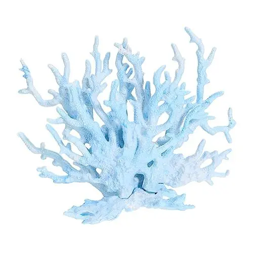 Produktbild: Toddmomy 1stk Meeresboden-simulierte Koralle Aquariumdekoration Künstliche Aquarienpflanze Dekorationen Für Aquarien Zubehör Für Terrarien Aquariumkoralle Fisch Sky-Blue Weicher Kunststoff