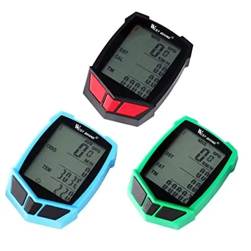 Produktbild: Toddmomy 20 Fahrrad Tacho Fahrrad-Tachometer Fahrradmonitor Fahrradcomputer-Monitor Fahrradtacho Verkabelt Automatischer Fahrradcomputer Tacho MTB Fahrrad LCD Stoppuhr Kilometerzähler
