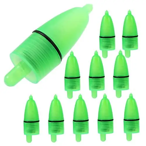Produktbild: Toddmomy 20 Stück Led-Angel-Nachtlicht Fischglocke Licht Salzwasser-Angelrute Angel-Bobbers Schwimmer Angelzubehör Angel-Biss-Ring Angel-Sound-Ring Angel-Biss-Licht Angel-Clip