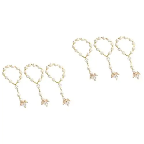 Produktbild: Toddmomy 24 STK Perlenblume Acryl Armband Goldarmbänder Für Damen Engel Armband Perlen-Stretch-armbänder Taufe Zur Braut Armband Blumen-Edelsteine Taufarmband Freundschaft Fräulein Dose