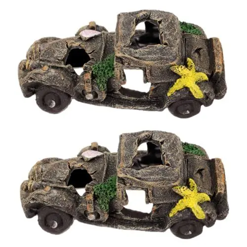 Produktbild: Toddmomy 2St Auto-Aquarium Aquarium versteck Aquarium Garnelen Dekoration Garten gartendeko Aquariumfische zierfische bastelset Aquariendekoration Autoschmuck aus Kunstharz für das Aquarium