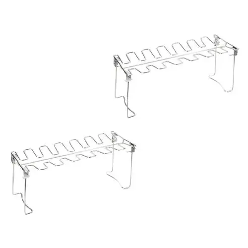 Produktbild: Toddmomy 2St Hähnchensc henkel Grill hähnchenschenkel Halter für Grill BBQ-Rack für Hähnchenbeine h?hnchen Grill st?nder Edelstahl geflügelhalter räucherstäbchen Grillständer Grillrost