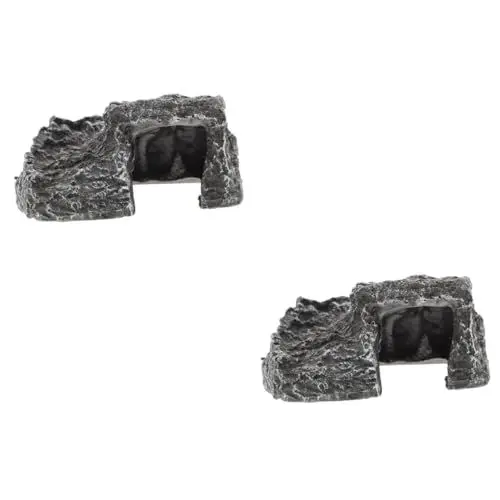 Produktbild: Toddmomy 2St Schildkröten-Terrasse Reptilienhäute Kletterverzierung Terrarium zubehör Terrarium Dekoration Plattform zum Sonnenbaden für Schildkröten Schildkrötenplattform aus Harz