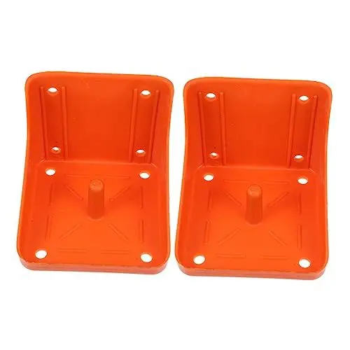 Produktbild: Toddmomy 2St Tablett Rindermineralhalter Futtertrog für Haustiere Lecksteinhalter für Pferde lunchboxen Lebensmittel Box Schaf-Zubehör eingedickter Schafsalzleckbehälter Sport Orange