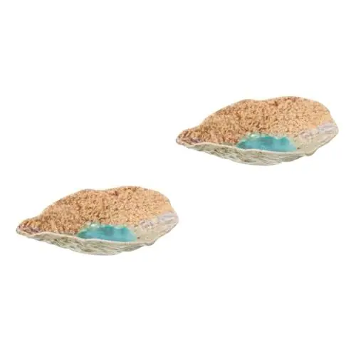 Produktbild: Toddmomy 2St Wasserspender für Schmetterlinge Schmetterlingspfützenstein Bienen Tränkestation Schmetterlingsfutterer Schmetterlingsfutterstation Vogelfütterer Gartendekoration Keramik