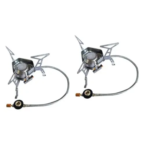 Produktbild: Toddmomy 2St grillteller grillpfannen Portable stove Camping stove Barbecue stove bbq barbecues bbq pit Outdoor stove Camping-Gaskocher Mini-Campingkocher faltbar Herd Rucksackkocher