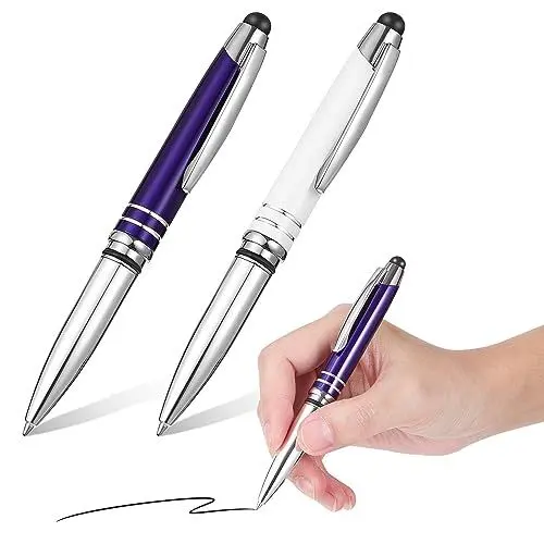 Produktbild: Toddmomy 2 Stifte Mit Beleuchteter Spitze Taschenlampen-Led-Kugelschreiber Leuchtender Stift Zum Schreiben Im Dunkeln