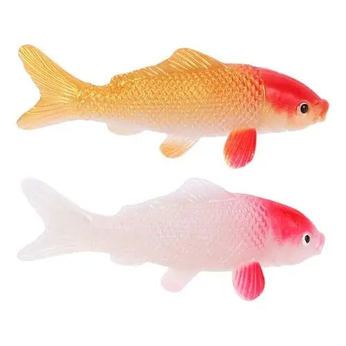 Produktbild: Toddmomy 2 StüCk KüNstliche Goldfische Schwimmend: Schwimmende Plastikfische KüNstliche Fische FüR Gartenteich Aquarien Ornamente