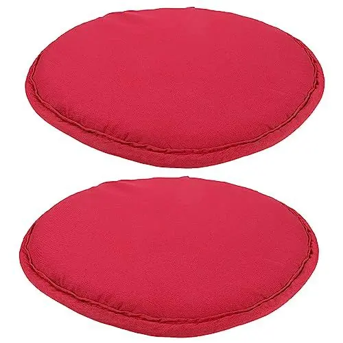 Produktbild: Toddmomy 2 Stück Camping-Kissen Sitz Wandern Sitzpolster Gartenstuhl-Pad Klappbare Sitzmatte Tragbare Kissenpolster Für Ausflüge Camping Picknick Bergsteigen Rot