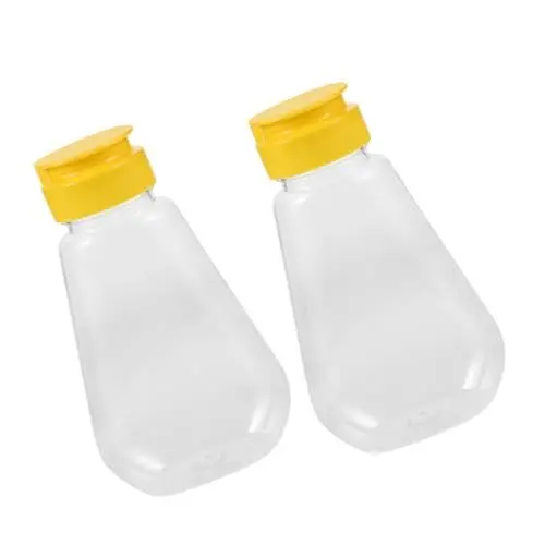 Produktbild: Toddmomy 2er-pack – Mini-quetschflaschen – Honigflasche Aus Kunststoff – Honigspender – Auslaufsicherer Soßenbehälter Für Ketchup Senf