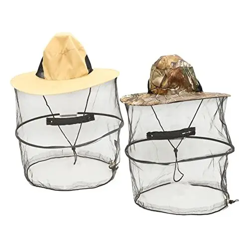 Produktbild: Toddmomy 2 Stück Multifunktionaler Anglerhut mit Moskitonetz Atmungsaktive Imkerhut für Outdoor Aktivitäten Faltbare Garten und Angelmütze Camouflage und Beige