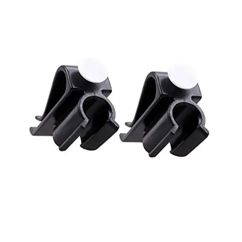 Produktbild: Toddmomy 2er-Pack Putter-klemmhalter Taschenclip Für Golf-Clip Pole Rack Putter-Clip Marker Schwarz