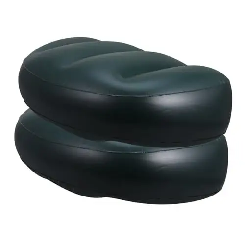 Produktbild: Toddmomy Bootssitzpolster-Set Aufblasbarer Angelsitz PVC-Kissen Bequemes Gel Stabilisierendes Zentrum Leicht Zu Verstauen Grün