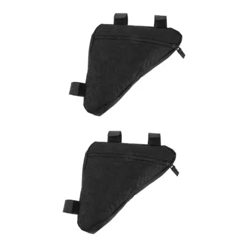 Produktbild: Toddmomy 2st Fahrrad-unterschlauchtasche Fahrradpacktasche Handytasche Fahrrad Oberrohrtasche Fahrradaufbewahrungstasche Fahrrad-Fronttasche Dreieckige Tasche Mountainbike Oxford-Stoff Mann