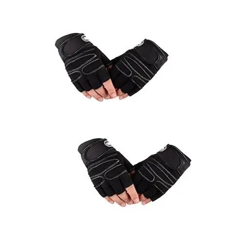 Produktbild: Toddmomy 2st Halbfinger Hantelhandschuhe Turnhandschuhe Mit Handgelenkstütze Radfahren Fingerlose Trainingshandschuhe Kurzhantel-Handschuhe Handschuhe Zum Gewichtheben Nelke Fitness Reiten