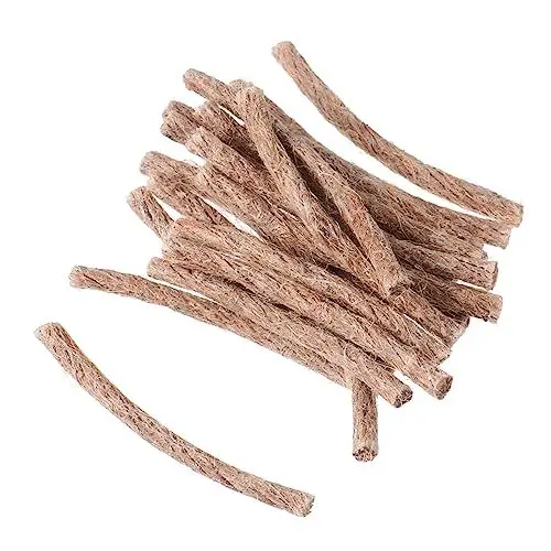 Produktbild: Toddmomy 30st Anzündholz Feuerstarterseil Survival-Jute-docht Bushcraft-Rucksack Kaminanzünder Docht Jute-Schnur Zunderseile Wandern Brennbares Seil Feuerzeuge Hanfseil Feuerlöscher Reisen