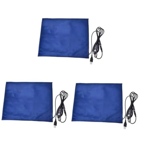 Produktbild: Toddmomy 3St Katze heizmatte Wärmekissen für Welpen USB-Heizkissen Reptilienthermostat Winter Haustiermatte USB heizpad pet Heating pad Heizkissen für Haustiere Heizdecke für Haustiere Blue
