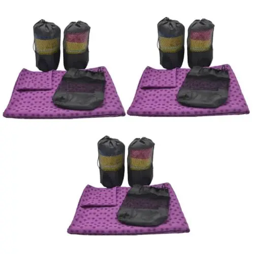 Produktbild: Toddmomy 3St Keine Yogamatte schnell trocknendes Handtuch gesund handtücher rutschfeste Trainingsmatte Pilates-Decke Decke für verlängern Fitnessmatte Yoga-Decke Yoga Matte