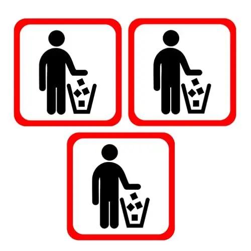 Produktbild: Toddmomy 3St Mülleimer-Wandaufkleber Aufkleber für Mülleimer aufkleber für die mülltonne Recycling-Aufkleber Dekor Embleme Warnaufkleber Warnsignale das Schild Wandtattoos schmücken PVC