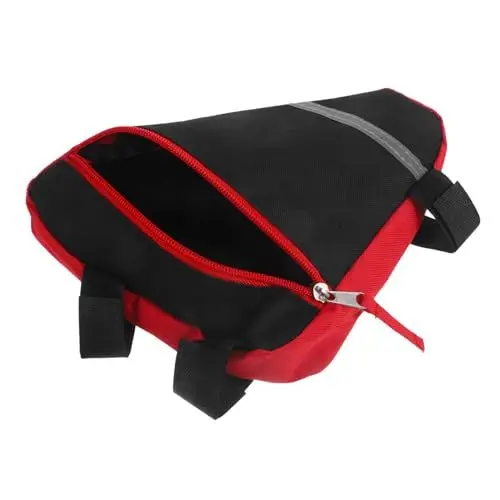 Produktbild: Toddmomy 3St Werkzeugtasche für Fahrradrahmen Fahrradständer Kamera Wasserflasche MTB sattelstützentaschen Satteltaschen draussen dreieckige Tasche Aufbewahrungstasche rot