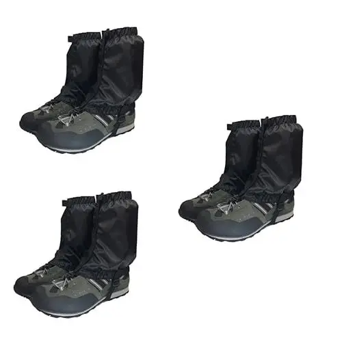 Produktbild: Toddmomy 3 Paare Schneestiefel-Gamaschen Schuh Gamaschen -Bein-gamasche Gehende Gamasche Schlangenwächter Kletterstiefel Gamaschen Wander-Bein-Gamaschen Zu Fuß Wanderstiefel Reisen