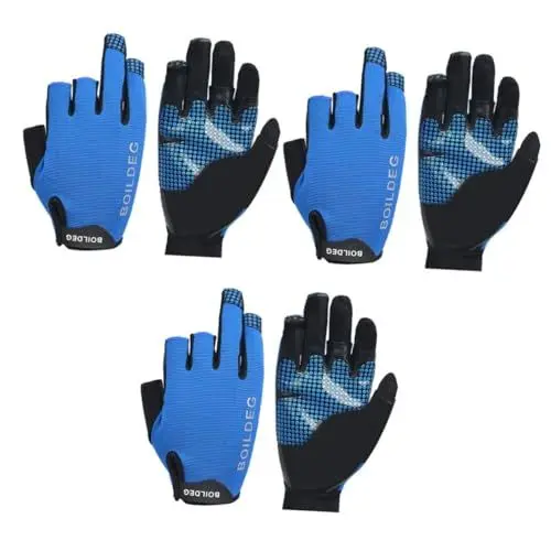 Produktbild: Toddmomy 3 Paare reflektierende Angelhandschuhe Fingerlose Sonnencreme-Handschuhe Schutzhandschuhe reflektierende Handschuhe damenhandschuhe Angelhandschuhe im Freien