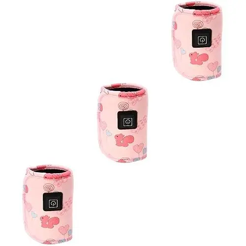 Produktbild: Toddmomy 3 Stk Flaschenwärmer Fläschchenwärmer Muttermilchwärmer Isoliertasche Für Usb-flasche Flasche Isolierte Tasche Babyflasche Neugeboren Zusammengesetzter Samt Heizbeutel Isolierung