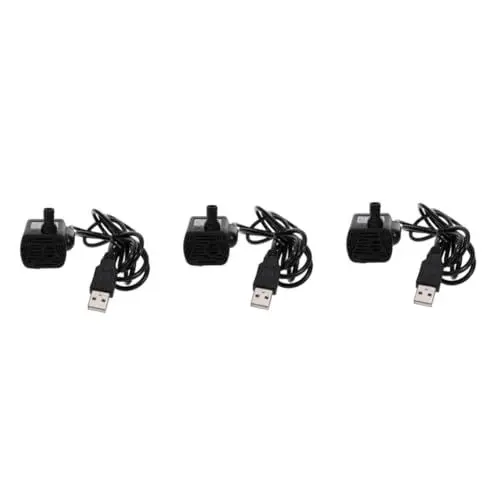 Produktbild: Toddmomy 3 Stück Brunnen Teichpumpe USB Luftpumpe Aquarium Brunnenpumpe Wasserpumpe Für Brunnen Mini Wasserpumpe USB Wasserpumpe Bürstenlose Mini USB Pumpe Fischteich Wasserpumpe
