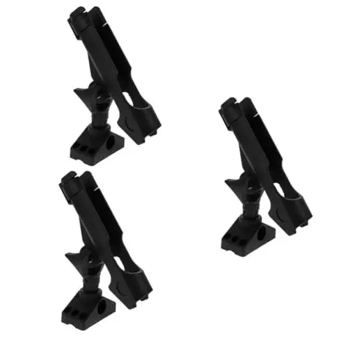 Produktbild: Toddmomy 3 Stück Drehbare Angelruten Basis Kajak Angelzubehör Angelruten Angelruten Sitz Kajak Zubehör Angelrutenhalter Für Kajak Boot Rutenhalter Yachtzubehör Nylon Schwarz
