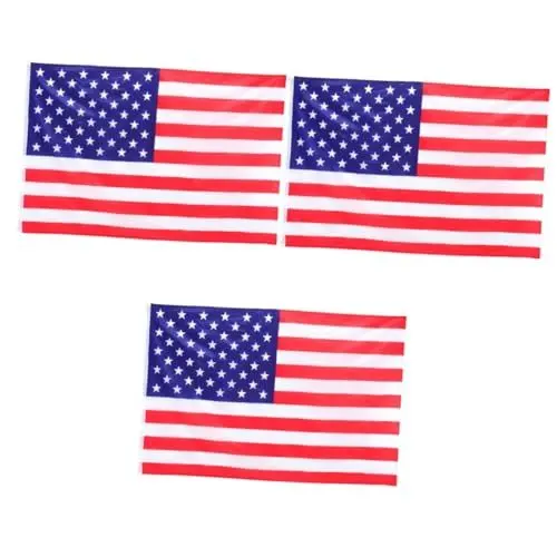 Produktbild: Toddmomy 3st Amerikanische Flagge Patriotische Fahne Us-flagge Aus Polyester Boot-flaggen-dekor Innenausstattung Uns Fahnen Uns Patriotische Flagge 4x Draussen Vereinigte Staaten Pongee