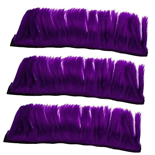 Produktbild: Toddmomy 3st Helm Perücke Farbenfrohes Haarteil-dekor Helm Hahnenkamm Aufkleber Maskerade Perücke Mohawk-helmdekoration Punk Rock Zubehör Hochtemperaturdraht Violett Fräulein Kostüm Cosplay