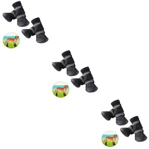 Produktbild: Toddmomy 3st Schuhe Für Hunde Stiefel Welpenschuhe Hundeschuhe Haustiersachen Haustier-hundeschuhe Schutz Schützende Hundeschuhe Allwetter-hundeschuhe Haustier Hund Haustierschuhe