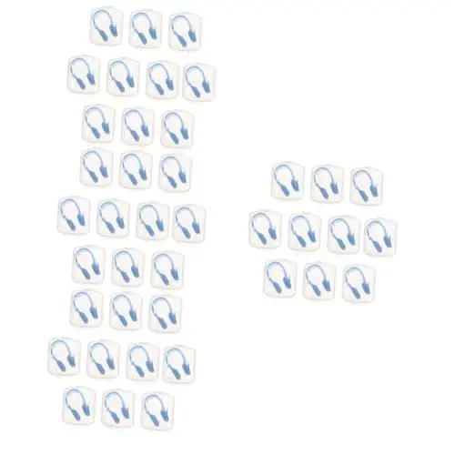 Produktbild: Toddmomy 40 STK Nasenklammer Nasenstöpsel Anti-Erstickungs-Wasserclip Wasserdichter Schwimmnasenclip Baby zubehör Pool-Nasenclip Poolzubehör Sanft verstopfte Nase Kind Kieselgel