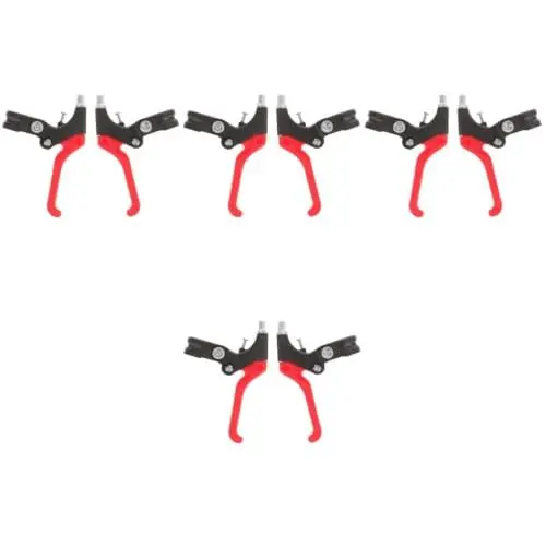 Produktbild: Toddmomy 4 Paare Fahrradbremsgriff Fahrrad Bremsgriffe Fahrradbremse Mountainbike-Lenker Rennrad-Drop-bremshebel Klappbare Kupplungsbremse Fahrradschalthebel Seilschnalle Haupt Metall Kind