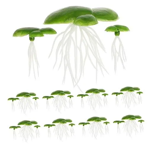 Produktbild: BCOATH 3 Sets Schwimmende Aquarienpflanzen Künstliche Wasserlinsen Künstliche Dekorative Wasserpflanze Für Aquarien Grün 2 Packungen * 3