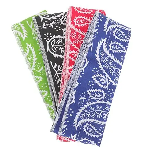 Produktbild: Toddmomy 4 Stück Bunte Kühlschals EIS Cooler Schal Stirnbänder Für Sportliche Damen Kühlender Schal Kühltuch Kühlhalspackung Kühle Kopfschals Nacken Polyester Baumwolle Mann Cooles Tuch