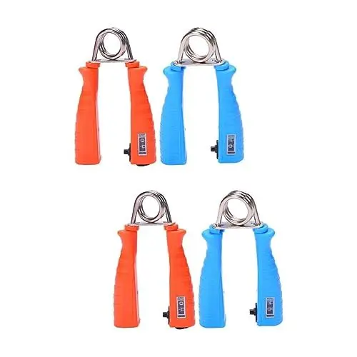 Produktbild: Toddmomy 4 Stück Handpresse Greifer Für Unterarmtrainer Handtrainer Verstellbare Handgriffe Fingerkrafttrainer Handstärker Finger Stärken Trainingsset Für Den Unterarm Hohl Fitness Krallen
