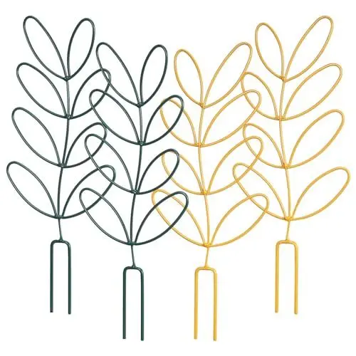 Produktbild: Toddmomy 4 Stück Kleine Metallspalier Kletterpflanzenstütze Stützrahmen Blumen Gartenspalier Für Kletterpflanzen