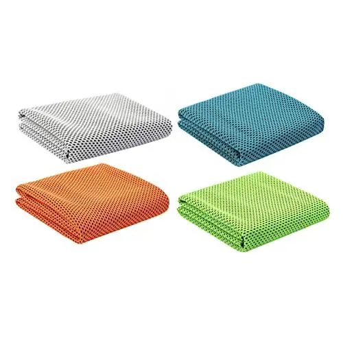 Produktbild: Toddmomy 4 Stück Kühltücher Für Den Hals Bleib Cool Handtuch Kühles Kaltes Handtuch Schnell Trocknendes Reisehandtuch Atmungsaktives Kühles Handtuch Kühle Tücher Reisen Cooles Tuch Sport